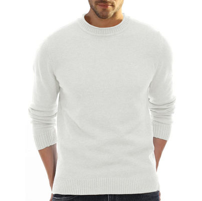 Pullover a maglia a maglia personalizzato per il collo per uomini per la produzione OEM ODM