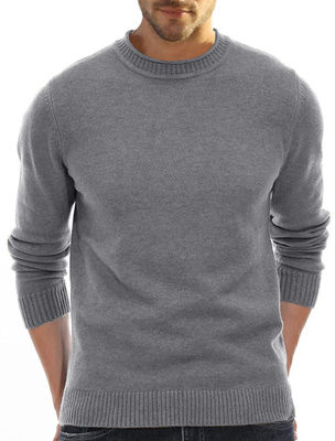 Pullover a maglia a maglia personalizzato per il collo per uomini per la produzione OEM ODM