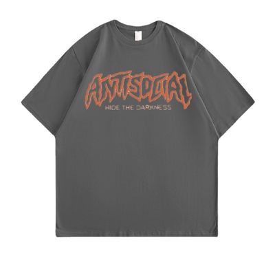 T-shirt di cotone stampato su misura OEM ODM Antirrompente