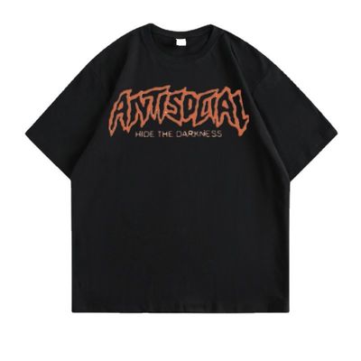 T-shirt di cotone stampato su misura OEM ODM Antirrompente