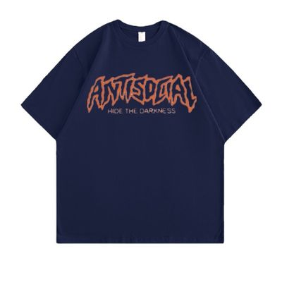 T-shirt di cotone stampato su misura OEM ODM Antirrompente
