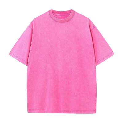 T-shirt con collo rotondo grafico vintage 100% cotone lavaggio T-shirt da uomo in taglia più