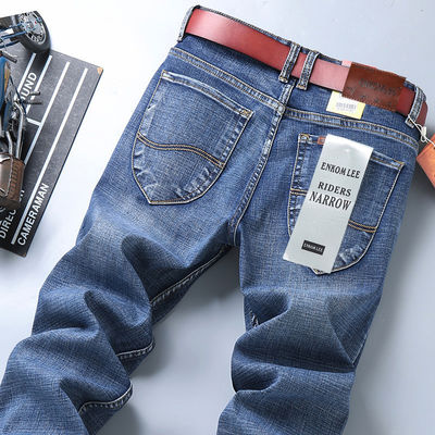 XMAMLON RTS Jeans denim per uomini Pantaloni slim fit Pantaloni magri uomo Pantaloni da uomo Taille tipo medio