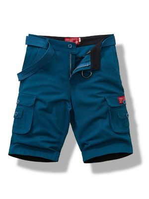 Pantaloni da carico maschile in cotone spesso con comodità multi-tasche