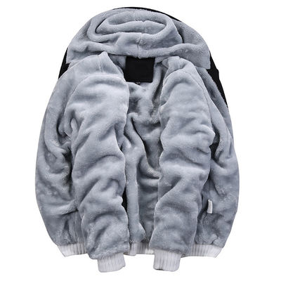 Maglietta a maglia M-6XL Plüsch Set Cappotto con cappuccio Cardigan per uomini