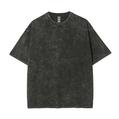 XMAMLON RTS OEM Vintage 250G Streetwear oversized t-shirt da uomo da peso pesante