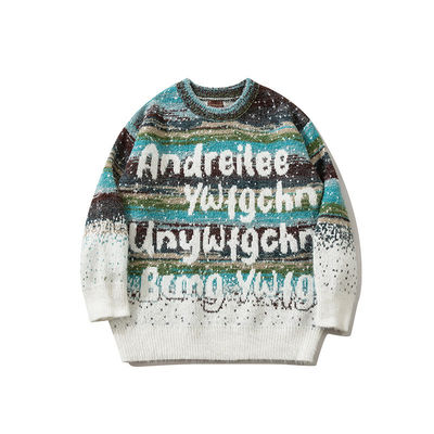 Pullover a manica lunga, abbigliamento a maglia, maglioni di Natale in lana, maglioni maschili, maglioni per uomini, traspiranti.