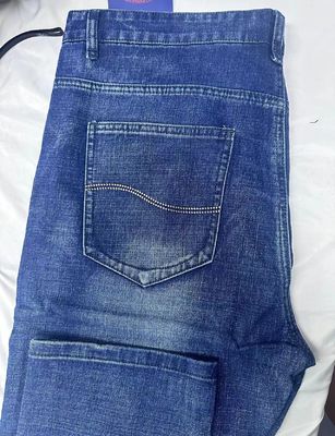 80% cotone Pantaloni a gambe rette Denim Jeans da uomo per uomini e donne Stile