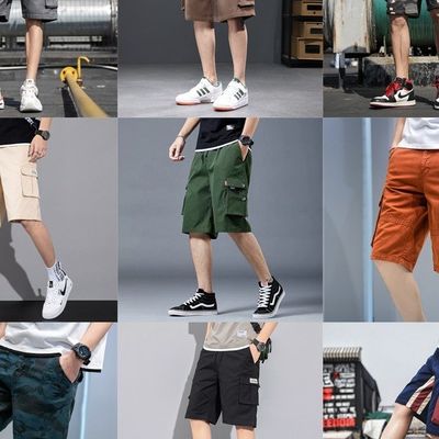 2023 Festival di primavera Shorts casual maschile con tasche grandi e tessuto traspirante