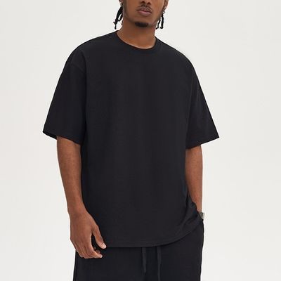 220G T-shirt maschile in cotone 100% di grandi dimensioni per abbigliamento da strada vintage Look by XMAMLON Support