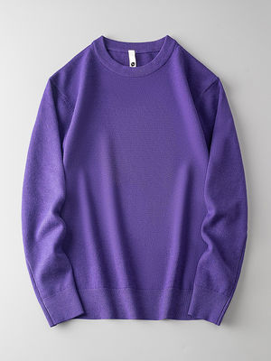 Maglieria di lana di merino maschile Giubbotto in liossello stile Pullover solido personalizzato Cardigan in cashmere