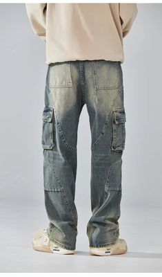 Giubbotti da uomo in denim, pantaloni da carico, pantaloni da carico in vendita all'ingrosso