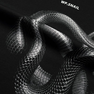 T-shirt snake loose stampato in 3D per la moda di strada in varie dimensioni