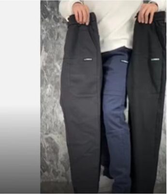 Flat Front Style Pantaloni da carico maschile In stock con bottoni personalizzati Corridori di fitness sciolti