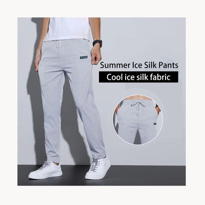 XMAMLON Pantaloni da lavoro da carico in nylon da uomo Pantaloni da lavoro a traccia di sudore a piedi