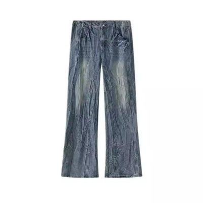 Scarpe tagliate Flare sudore allentato jeans da uomo pantaloni per uomini