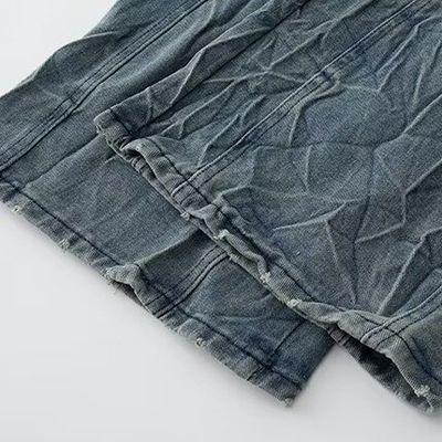 Scarpe tagliate Flare sudore allentato jeans da uomo pantaloni per uomini