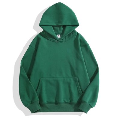Hoodie invernali maschili con cappuccio spessore stretto pelliccia spalla goccia cappuccio di cotone XS-4XL 480g