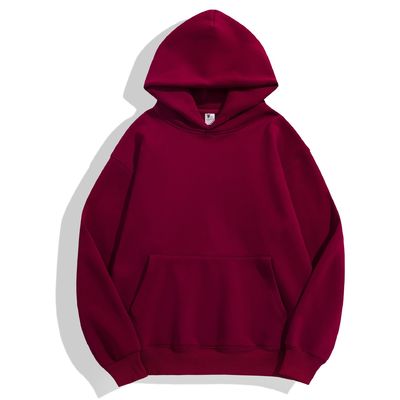 Hoodie invernali maschili con cappuccio spessore stretto pelliccia spalla goccia cappuccio di cotone XS-4XL 480g