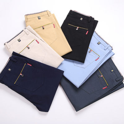 Pantaloni in tessuto a maglia per uomini Pantaloni di cotone in colore khaki da XMAMLON RTS