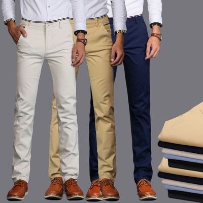 Pantaloni in tessuto a maglia per uomini Pantaloni di cotone in colore khaki da XMAMLON RTS