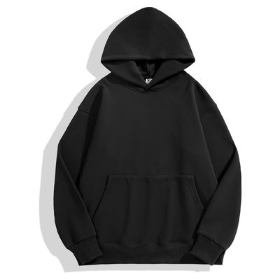 Hoodie invernali maschili con cappuccio spessore stretto pelliccia spalla goccia cappuccio di cotone XS-4XL 480g