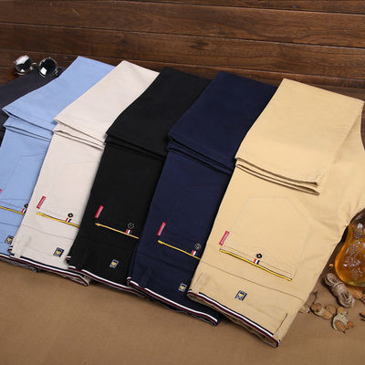 Pantaloni in tessuto a maglia per uomini Pantaloni di cotone in colore khaki da XMAMLON RTS