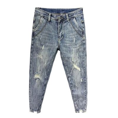 Pantaloni da disegnatore per uomini jeans pantaloni snelli per uomini tagliati articoli in stock