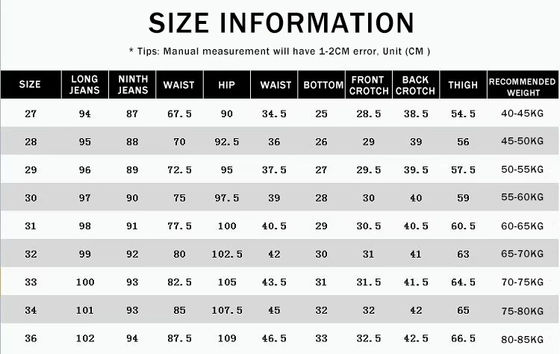 Pantaloni da disegnatore per uomini jeans pantaloni snelli per uomini tagliati articoli in stock