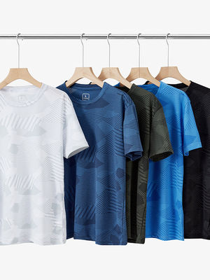Verano UPF 50 T-shirt stampata UV Logo personalizzato Boxy Gym Streetwear per uomini e donne