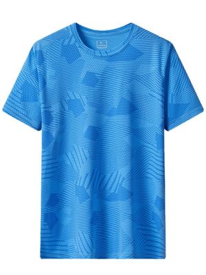 Verano UPF 50 T-shirt stampata UV Logo personalizzato Boxy Gym Streetwear per uomini e donne