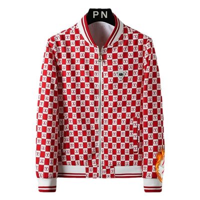 Mantello Uomo Giacca Stand Slim Decorazione Vintage Stampa Uomo Mantello Moda Casual Sport