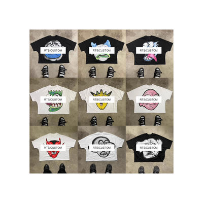 T-shirt da uomo e da donna con stampa grafica RTS personalizzata in cotone al 100%