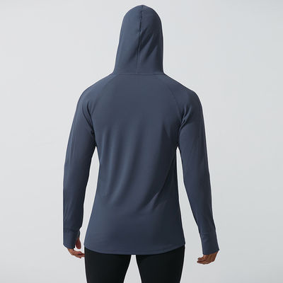 Pullover a colletto con cappuccio traspirante, felpa con cappuccio, felpa al 100% in poliestere