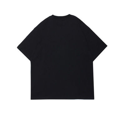 Stile di stampa chic con manica corta e taglia più T-shirt bianche da uomo Cotton Casual