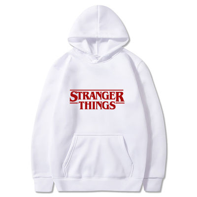 400 GSM Cappuccio a maglia in blu per uomini Pullover in cotone senza rivestimento e traspirante