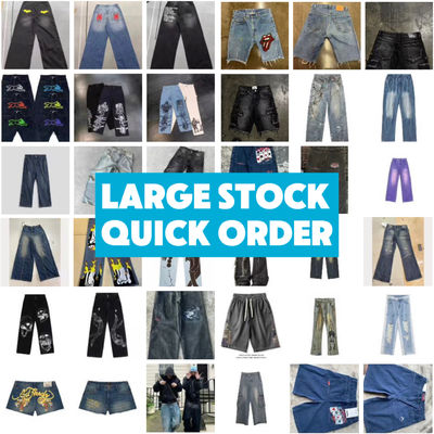 Disegno RTS Custom Jeans loose denim baggy per uomini e donne Jeans da ragazzo in forma dritta