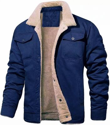 NO Cappotto invernale da uomo senza cuciture con carico di cotone e modello di stampa