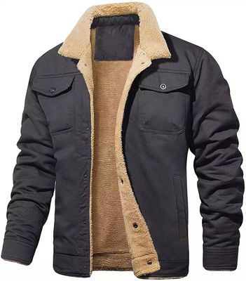 NO Cappotto invernale da uomo senza cuciture con carico di cotone e modello di stampa