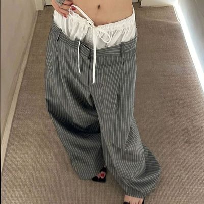 Altro Logo Pantaloni da donna con doppia cintura