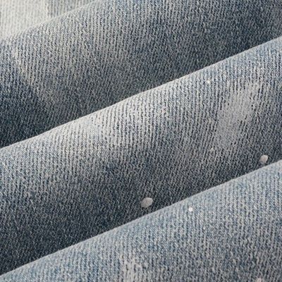 Strass Denim Moda Cristalli Rivets Bootcut Jeans con materiale lavabile