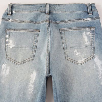 Strass Denim Moda Cristalli Rivets Bootcut Jeans con materiale lavabile