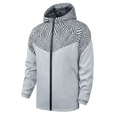 Cappotto uomo impermeabile impermeabile al vento Moderno Anorak sottile stile manica regolare 100% poliestere
