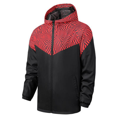 Cappotto uomo impermeabile impermeabile al vento Moderno Anorak sottile stile manica regolare 100% poliestere