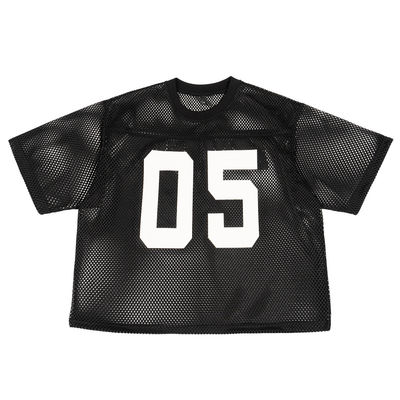 Stampa con trasferimento di calore in tessuto a maglia T-shirt a maglia per abbigliamento sportivo maschile