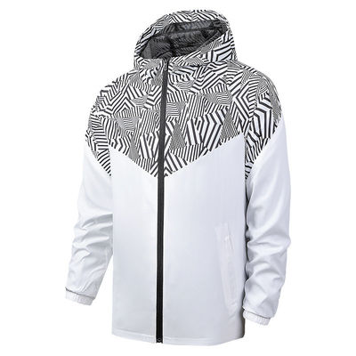 Cappotto uomo impermeabile impermeabile al vento Moderno Anorak sottile stile manica regolare 100% poliestere
