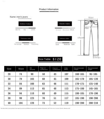 Pantaloni in denim a prova di vento per uomini