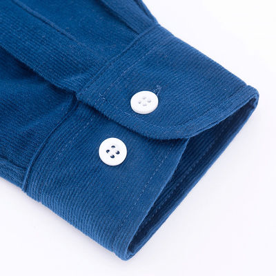 No Needle Detection Camicie tessute per uomini M-5XL Manica lunga Polo colorato