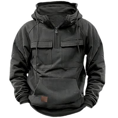 Pullover maschile con cappotto in colore solido Pullover casual per autunno e inverno