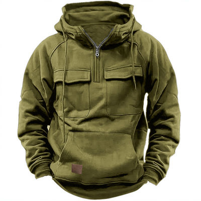 Pullover maschile con cappotto in colore solido Pullover casual per autunno e inverno